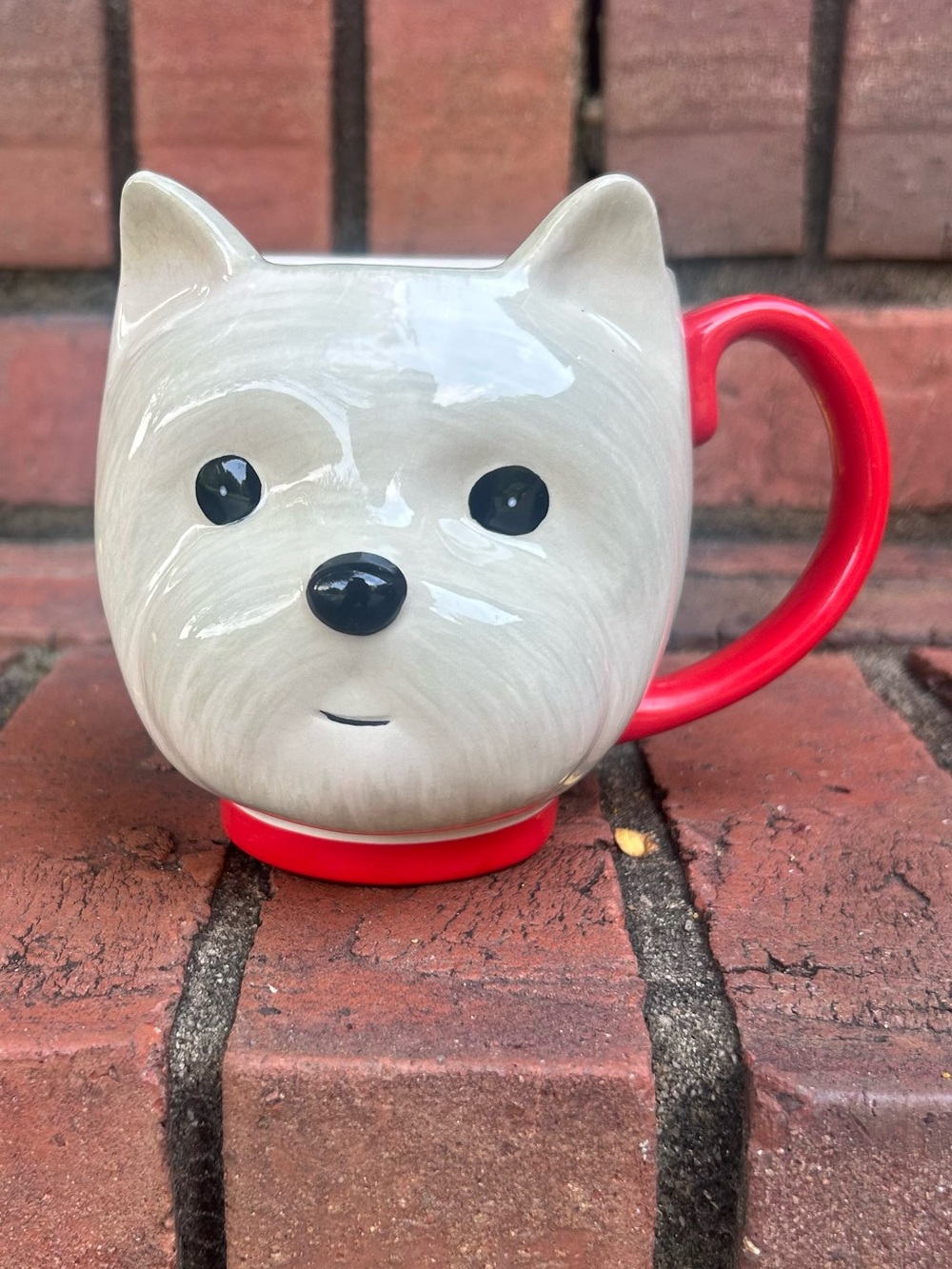West Elm Westie-shaped 3D mug